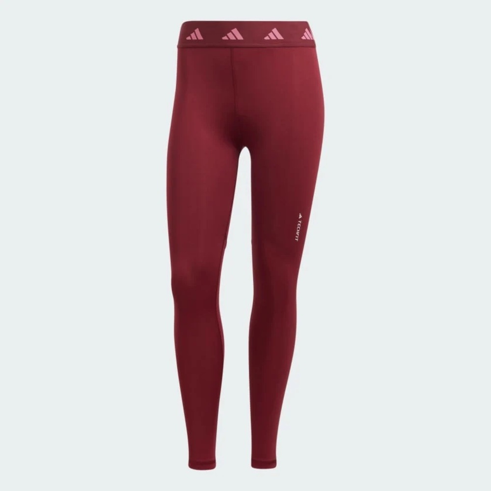 Adidas Women’s Techfit ⅞ Leggings Burgundy - Size Small